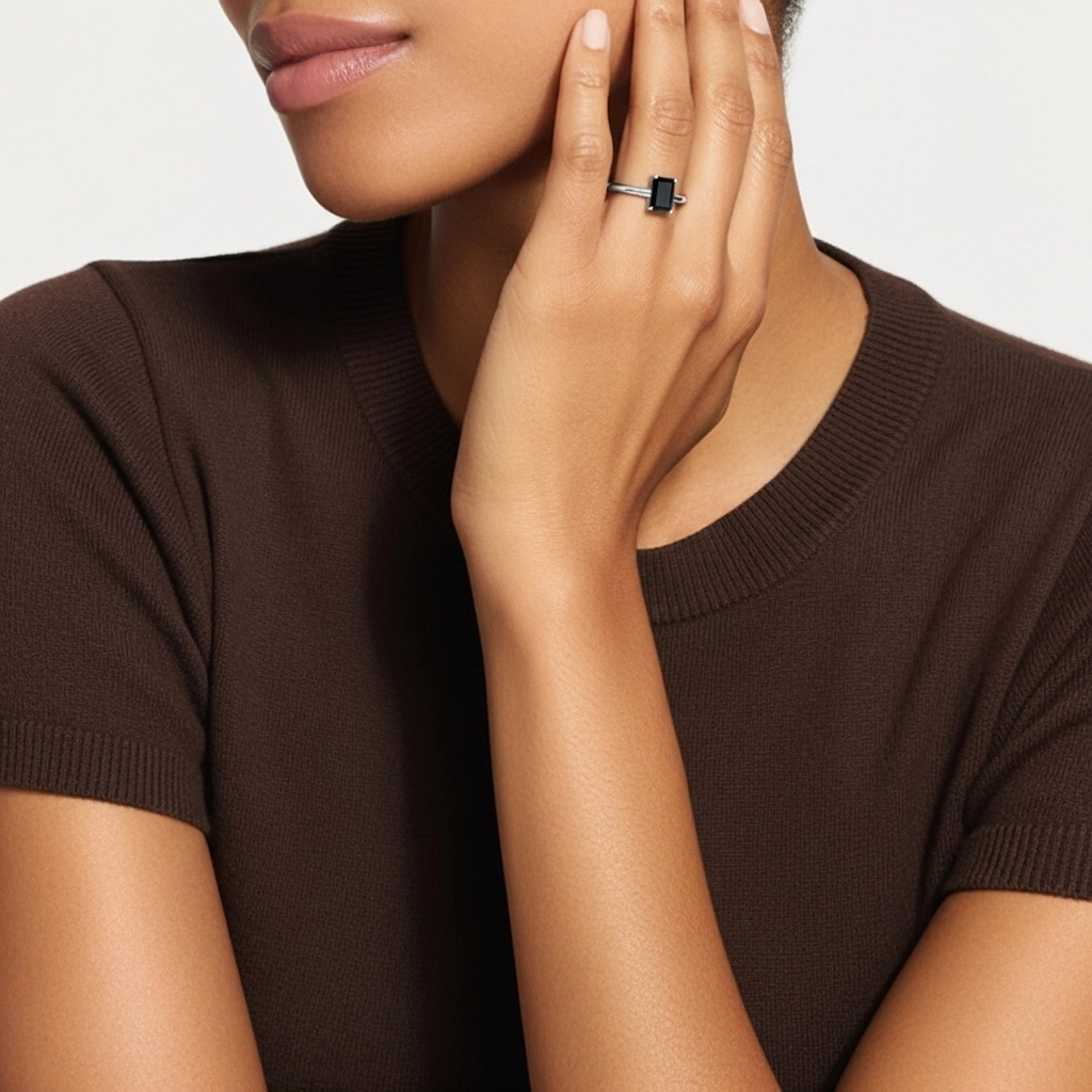 1.00ct Cubic Zirconia Engagement Ring 925 Sterling Silver