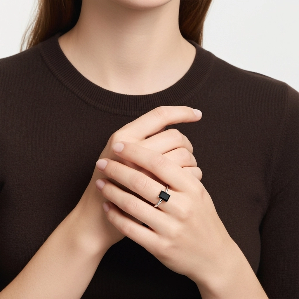 0.80ct Cubic Zirconia Engagement Ring 925 Sterling Silver