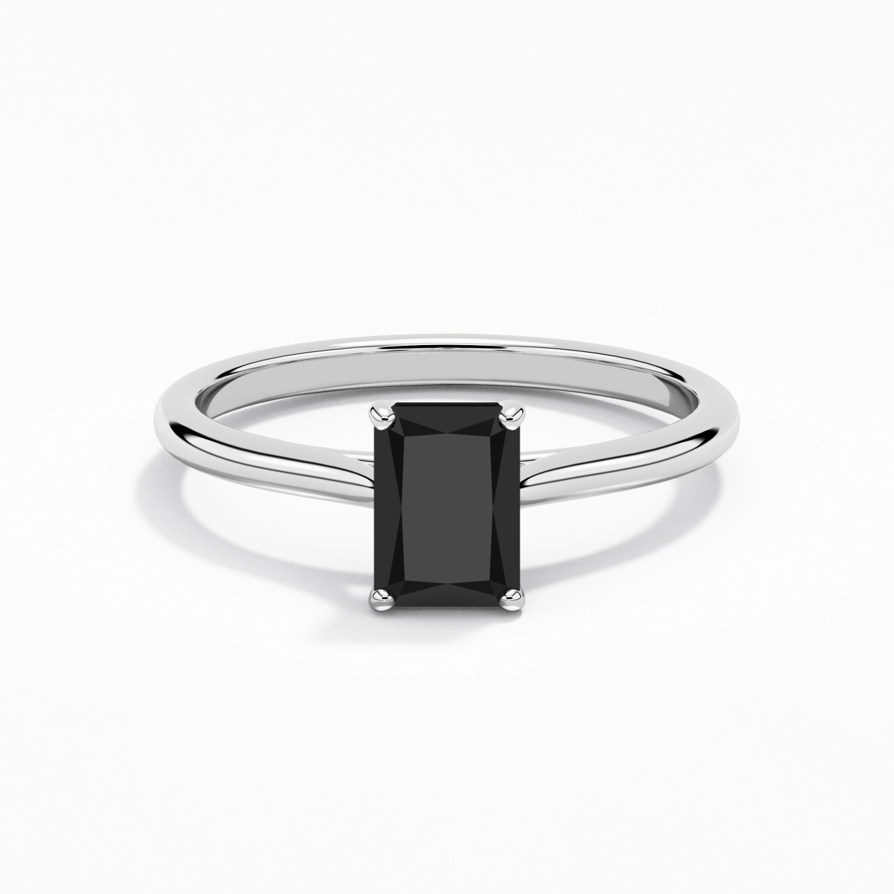 1.00ct Cubic Zirconia Engagement Ring 925 Sterling Silver