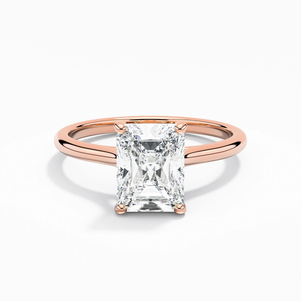 2.00ct Moissanite Engagement Ring 925 Sterling Silver