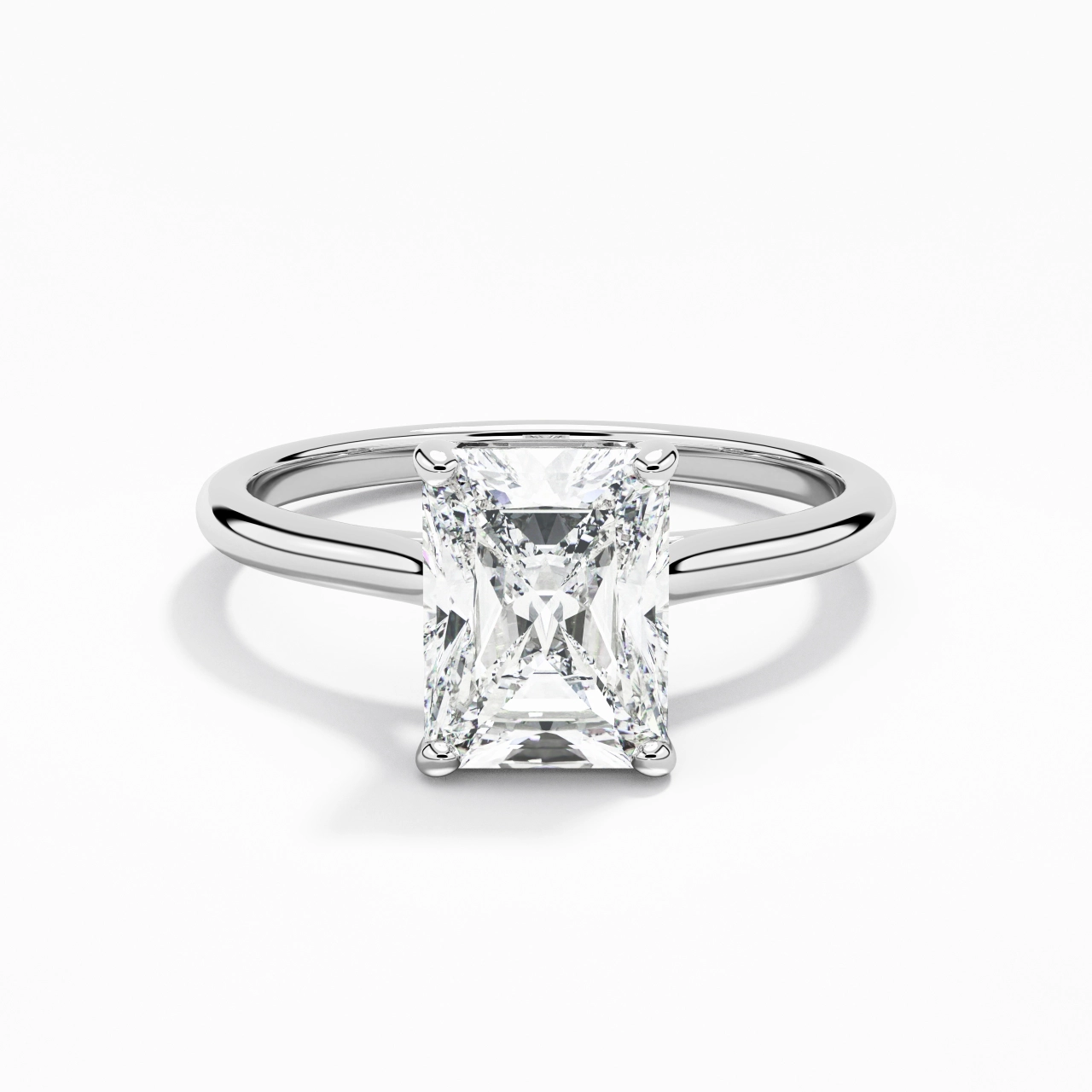 2.00ct Moissanite Engagement Ring 925 Sterling Silver