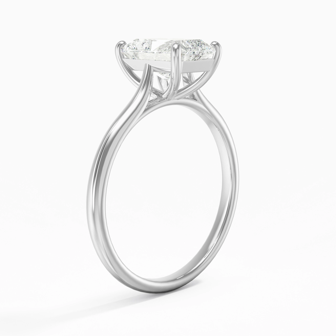 2.00ct Moissanite Engagement Ring 925 Sterling Silver