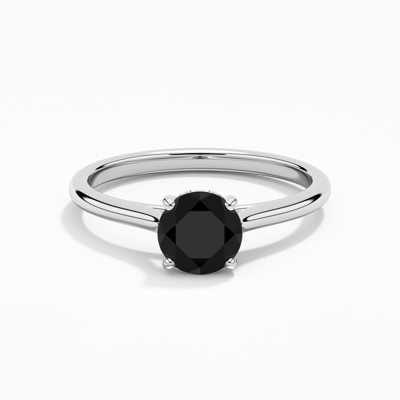 1.00ct Cubic Zirconia Engagement Ring 925 Sterling Silver