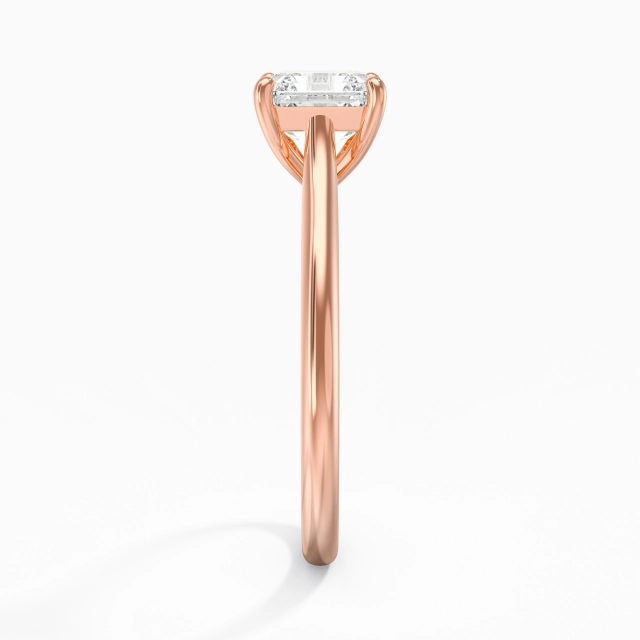 1.00ct Moissanite Engagement Ring 18K Rose Gold