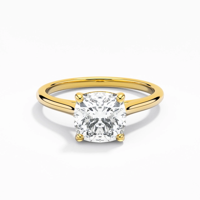 2.00ct Moissanite Engagement Ring 18K Gold