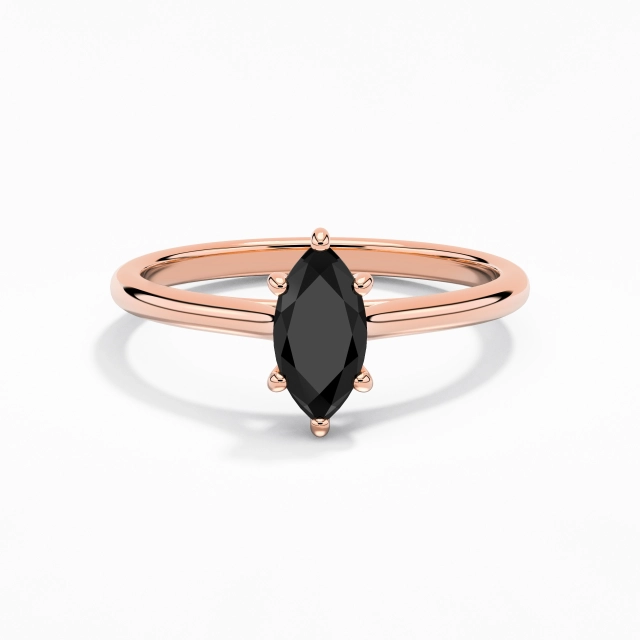 0.80ct Marquise Cubic Zirconia Engagement Ring 925 Sterling Silver Cathedral East West Minimalist Traditional Shank