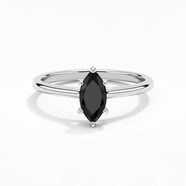 0.80ct Marquise Zircon cubique Bague de fiançailles Argent sterling 925 Cathédrale Est Ouest Minimaliste Tige Traditionnelle