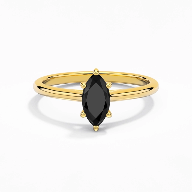 0.80ct Marquise Cubic Zirconia Engagement Ring 925 Sterling Silver Cathedral East West Minimalist Traditional Shank