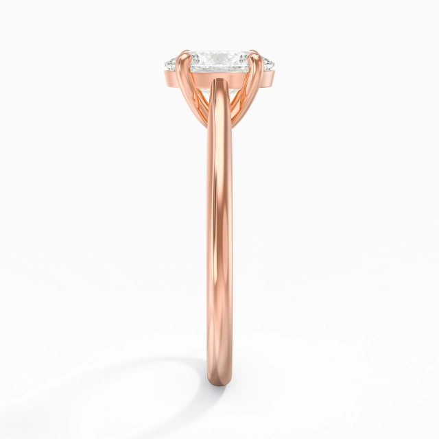 1.50ct Moissanite Engagement Ring 18K Rose Gold