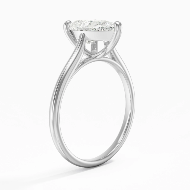 2.00ct Moissanite Engagement Ring Platinum