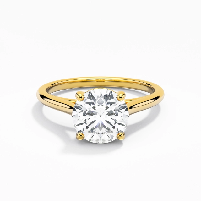 925 Sterling Silver Moissanite Engagement Ring