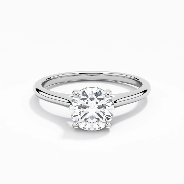 1.00ct Moissanite Engagement Ring Platinum