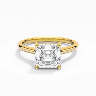 925 Sterling Silver Moissanite Engagement Ring