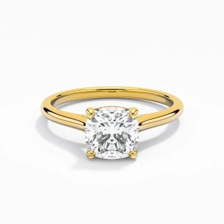 1.00ct Moissanite Engagement Ring 14K Gold