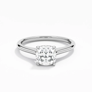 925 Sterling Silver Moissanite Engagement Ring