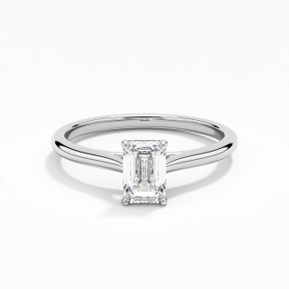 0.80ct Moissanite Engagement Ring 925 Sterling Silver
