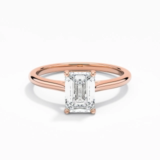 1.00ct Moissanite Engagement Ring 925 Sterling Silver