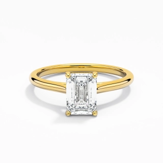 1.00ct Moissanite Engagement Ring 925 Sterling Silver