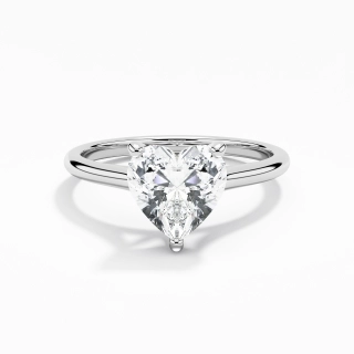 1.50ct Moissanite Engagement Ring 14K White Gold