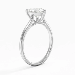 1.50ct Moissanite Engagement Ring 14K White Gold