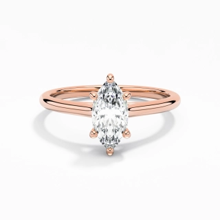 0.80ct Moissanite Engagement Ring 925 Sterling Silver
