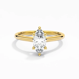0.80ct Moissanite Bague de fiançailles Argent sterling 925
