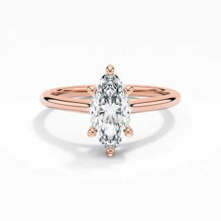 1.00ct Moissanite Engagement Ring 925 Sterling Silver