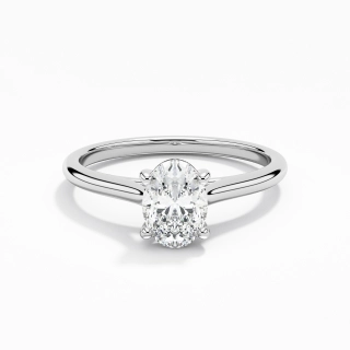 1.00ct Moissanite Engagement Ring Platinum