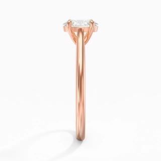 1.00ct Moissanite Engagement Ring 18K Rose Gold