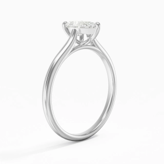 1.00ct Moissanite Engagement Ring Platinum