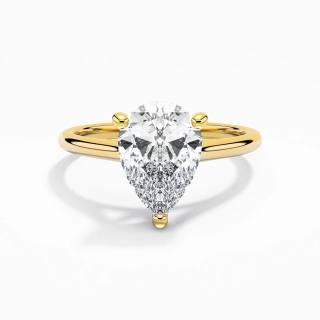 1.00ct Moissanite Engagement Ring 14K Gold