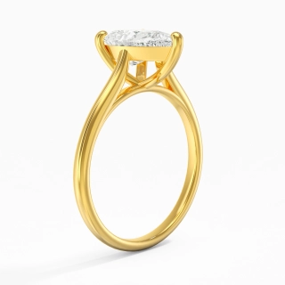 1.00ct Moissanite Engagement Ring 14K Gold