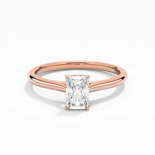 0.80ct Moissanite Engagement Ring 925 Sterling Silver