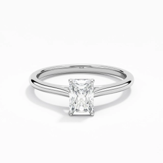 0.80ct Moissanite Engagement Ring 925 Sterling Silver