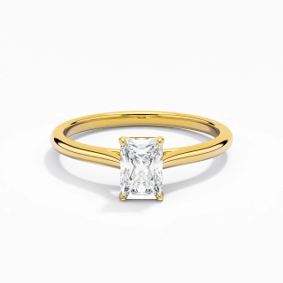 0.80ct Moissanite Engagement Ring 925 Sterling Silver
