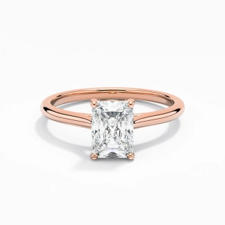 1.00ct Moissanite Engagement Ring 925 Sterling Silver