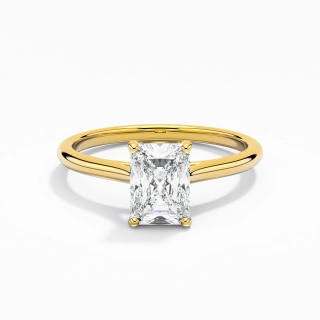 1.00ct Moissanite Engagement Ring 925 Sterling Silver