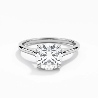 925 Sterling Silver Moissanite Engagement Ring