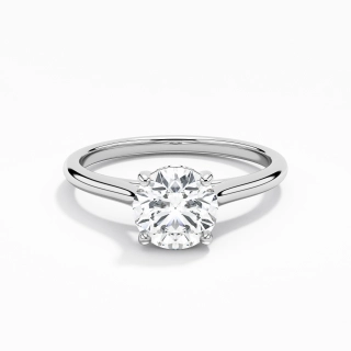 925 Sterling Silver Moissanite Engagement Ring