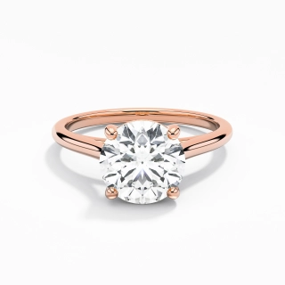 2.00ct Moissanite Bague de fiançailles Or rose 18 carats