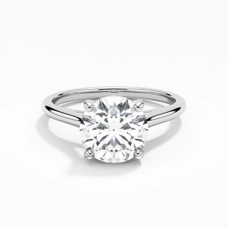 2.00ct Moissanite Bague de fiançailles Or blanc 14 carats