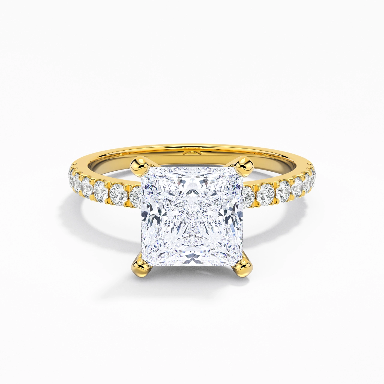 Classique Princesse 2.00ct Moissanite Bague de fiançailles