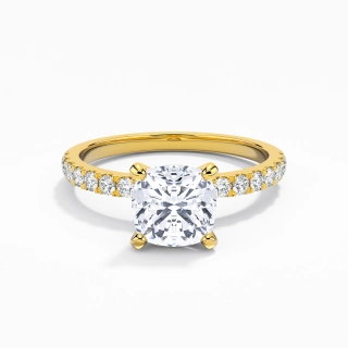 1.50ct Moissanite Engagement Ring 18K Gold