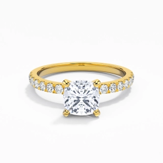 Classic Cushion 1.00ct Moissanite Engagement Ring