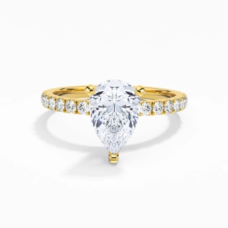 1.50ct Moissanite Engagement Ring 18K Gold