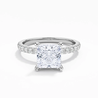 Classique Princesse 1.50ct Moissanite Bague de fiançailles