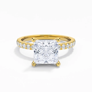 Classique Princesse 2.00ct Moissanite Bague de fiançailles