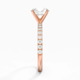 1.50ct Moissanite Engagement Ring 18K Rose Gold