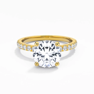 2.00ct Moissanite Bague de fiançailles Or 14 carats