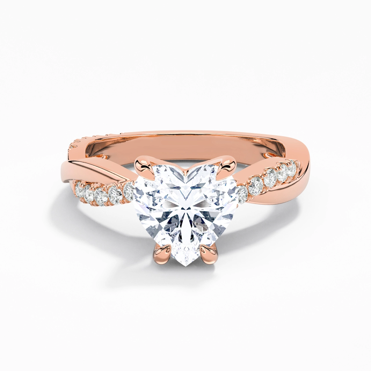 East West Engagement Ring 1.50ct Moissanite